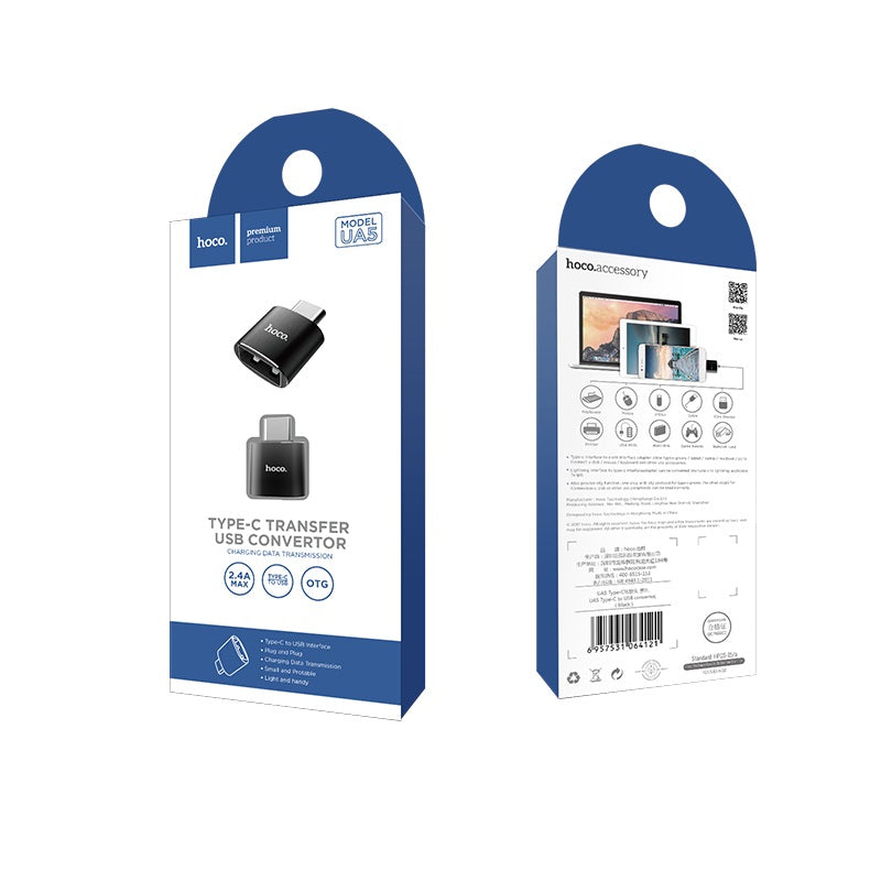 Adaptador Convertidor Hoco Ua5 Type-C a Usb 3.0a Otg