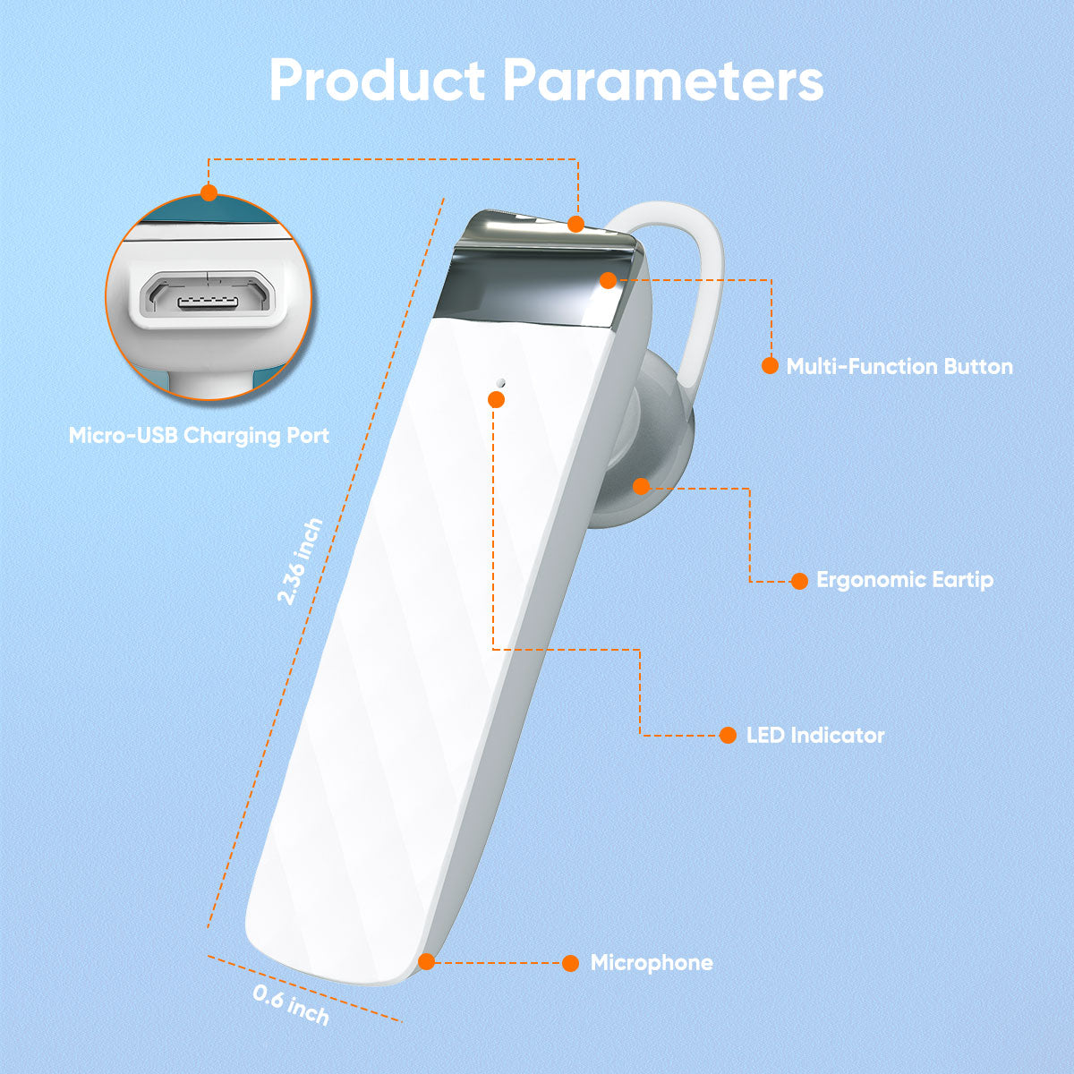 Auriculares inalámbricos con Bluetooth
