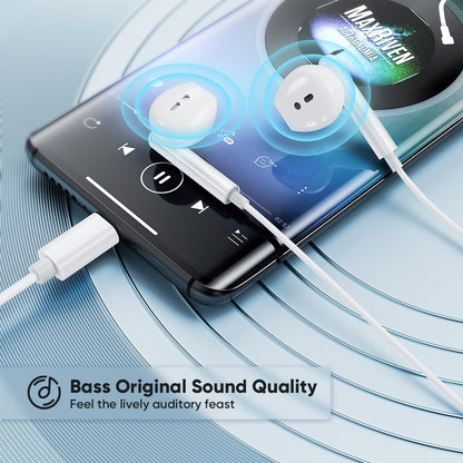 Auriculares con cable tipo C sin goma