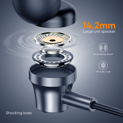 Auriculares con cable con entrada auxiliar