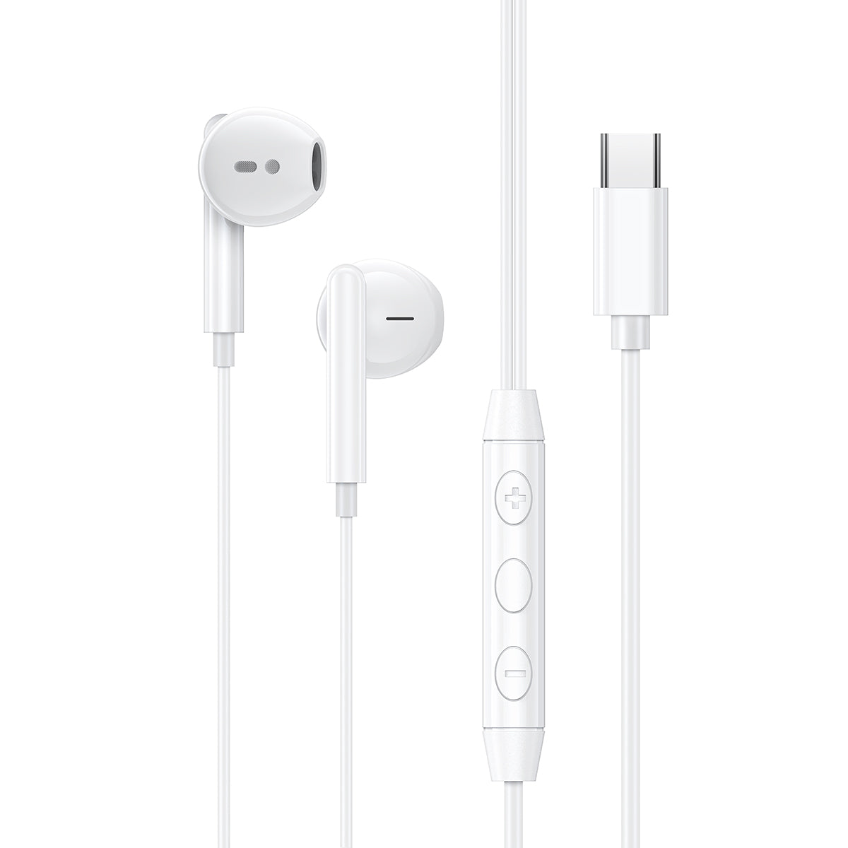 Auriculares con cable tipo C sin goma