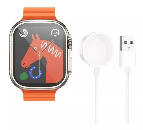 Reloj Inteligente Hoco Y12 Ultra Smartwatch Bluetooth Oro, NARANJA