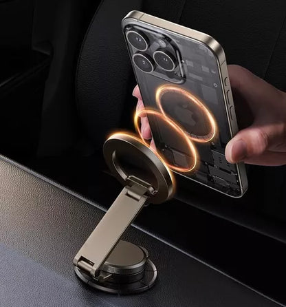 Soporte magnético giratorio y plegable para teléfono en el coche