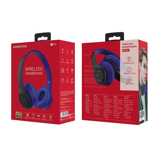 Audifono Bluetooth BO4 Borofone Color Azul