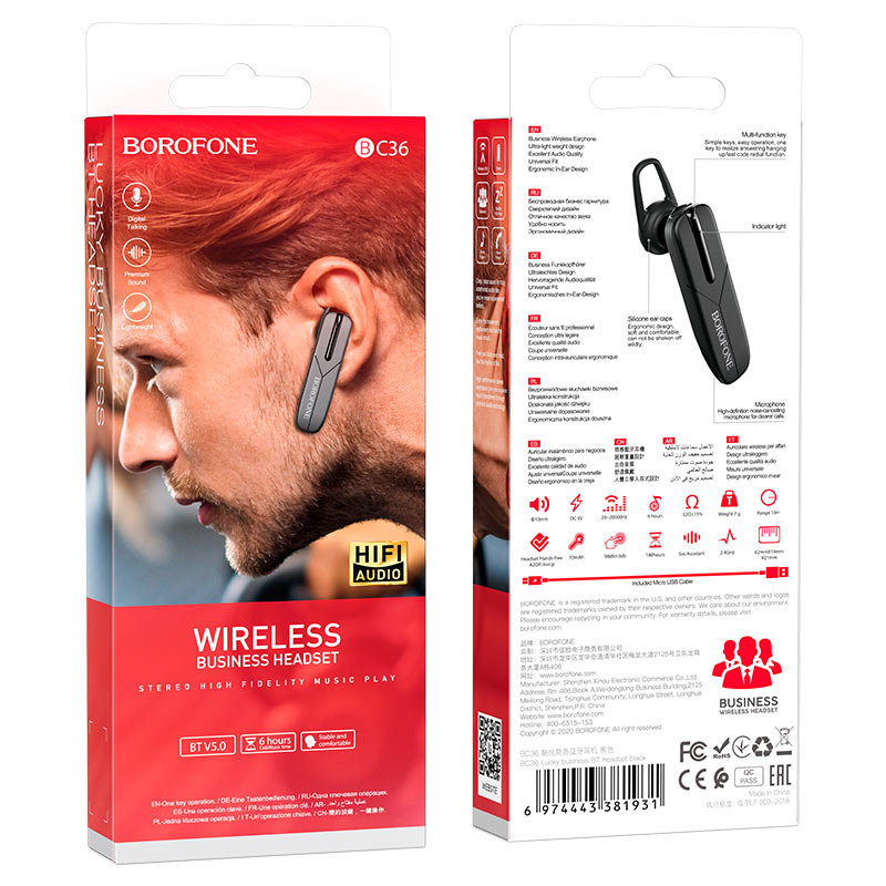 Auriculares inalámbricos BC36 Lucky