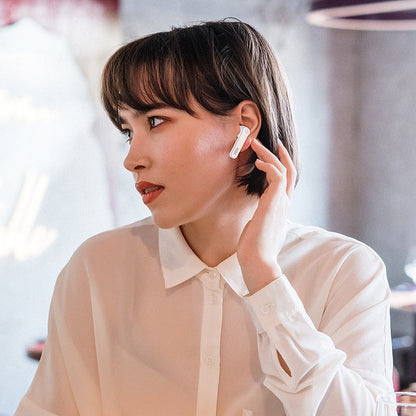 auriculares inalámbricos BT, BT 5.0, con estuche de carga de 300 mAh para 3,5 horas de música/llamadas, compatible con interruptor