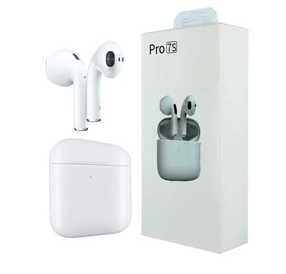 AUDÍFONOS INALÁMBRICOS BLUETOOTH PRO 7S TÁCTIL IPHONE - ANDROID (BLANCO)