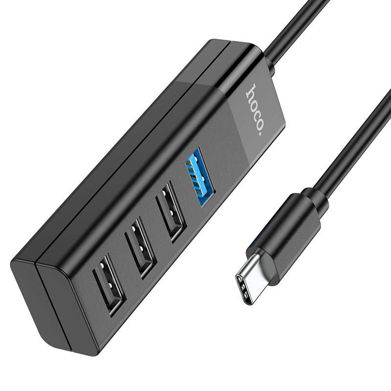 Concentrador tipo C 4 en 1 “HB25 Easy mix” Tipo C a USB3.0+USB2.0*3