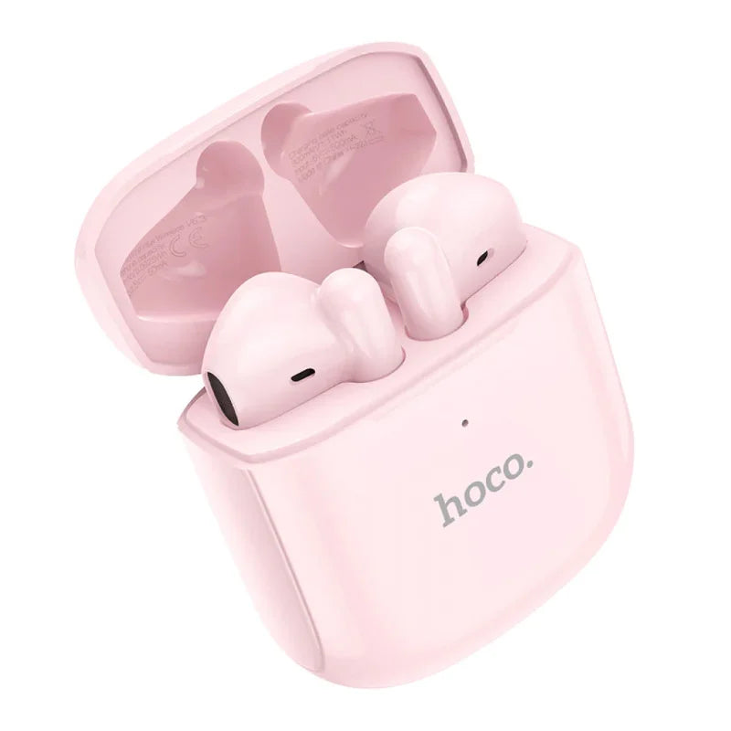 Audífonos Inalámbricos Bluetooth 5.3v Touch Tws Hoco Ew19 Plus Rosado
