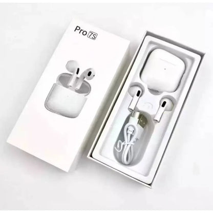 AUDÍFONOS INALÁMBRICOS BLUETOOTH PRO 7S TÁCTIL IPHONE - ANDROID (BLANCO)