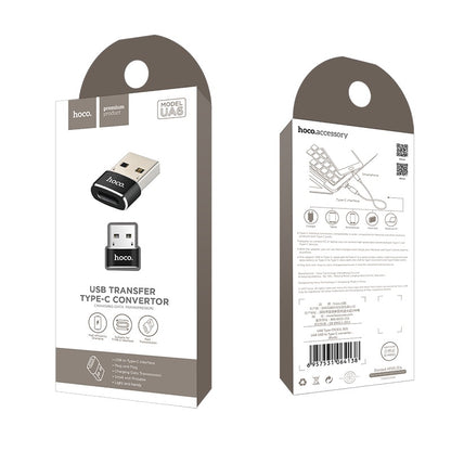Adaptador convertidor de transferencia de datos y carga USB-A a Tipo-C «UA6»