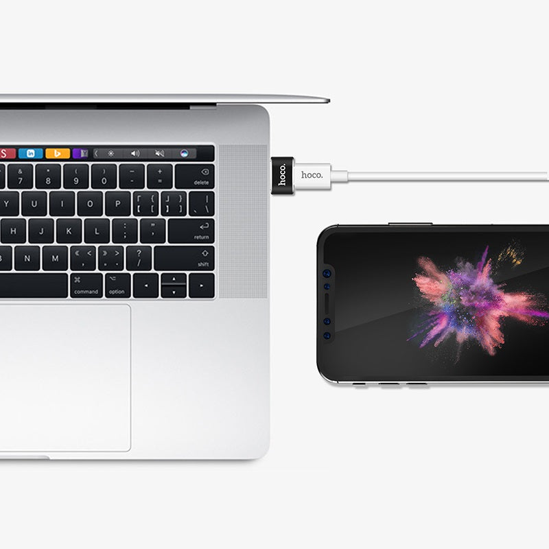 Adaptador convertidor de transferencia de datos y carga USB-A a Tipo-C «UA6»